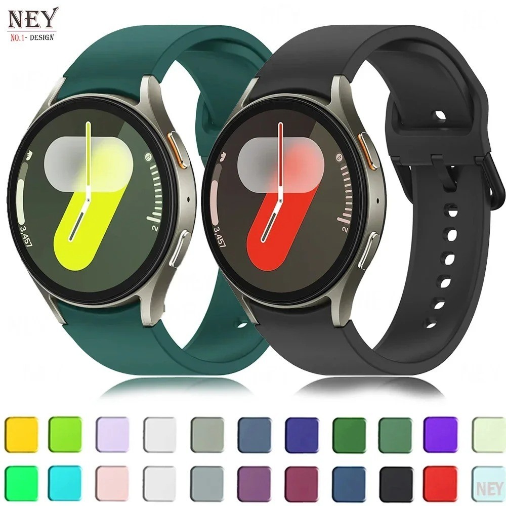 Silicone Strap For Samsung Galaxy Watch 7 6 5 4 20mm Band 40/44mm Watch6 Classic