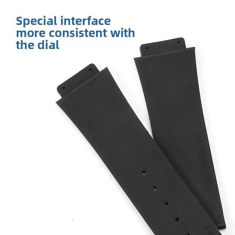 Quality Silicone Rubber Watch Band Strap 24 * 17 26 * 19mm for Hublot Big Bang