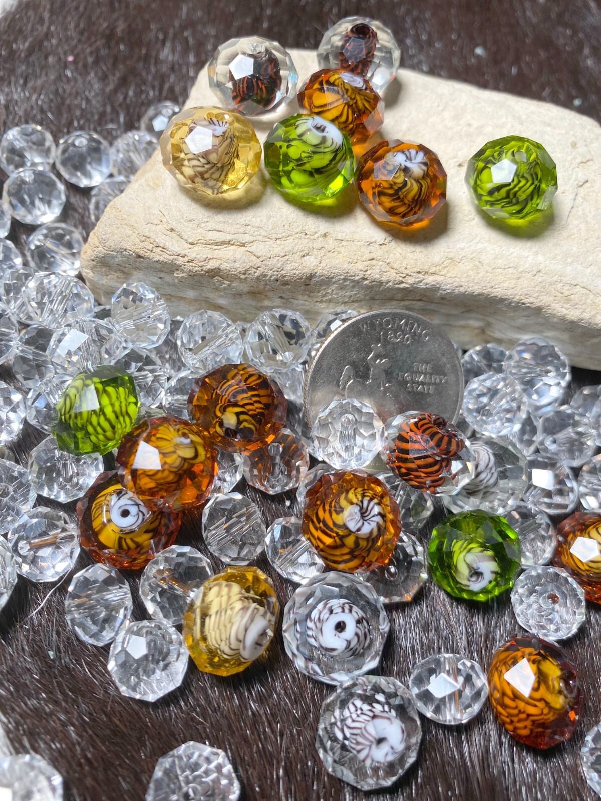 Crystal Beads Strip Round 10mm Beads for Jewelry Making Bulk 100 pcs Glass Beads