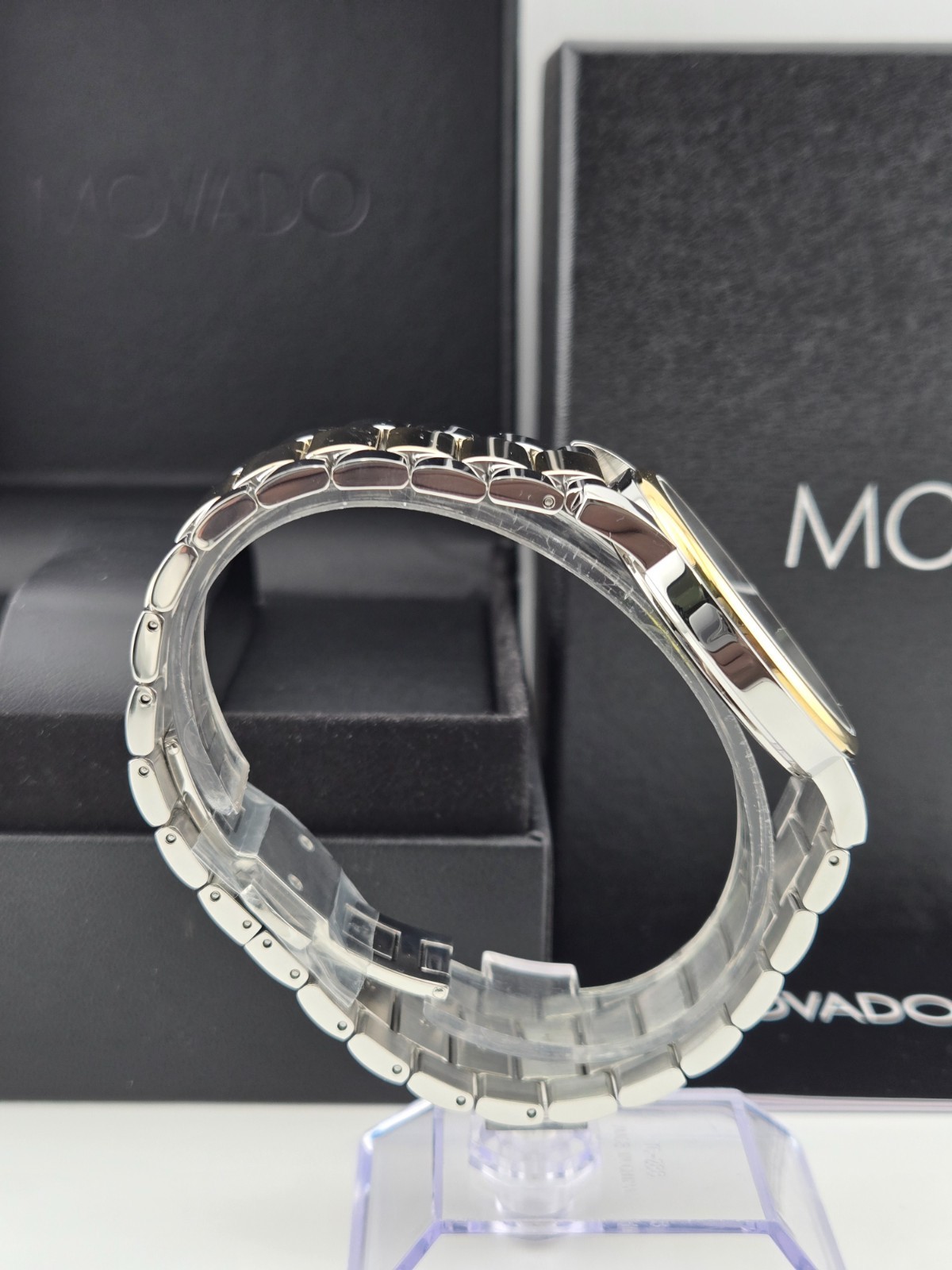 Movado Museum 2100016 Black Dial Two Tone Men’s Watch Refurbished