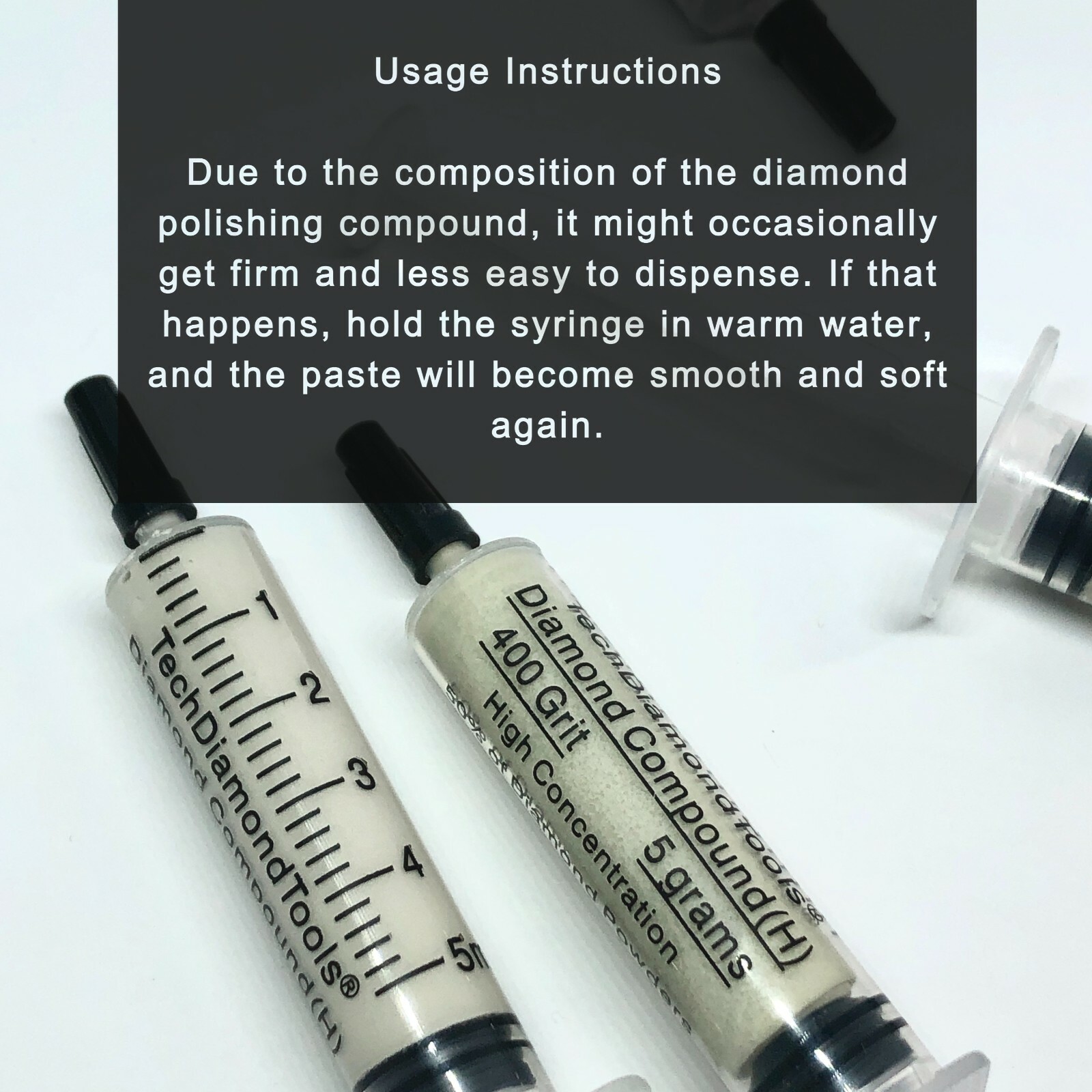 Polishing Lapidary Paste Diamond Compound: 200,000 Grit to 400 Grit (L), 5 Gram