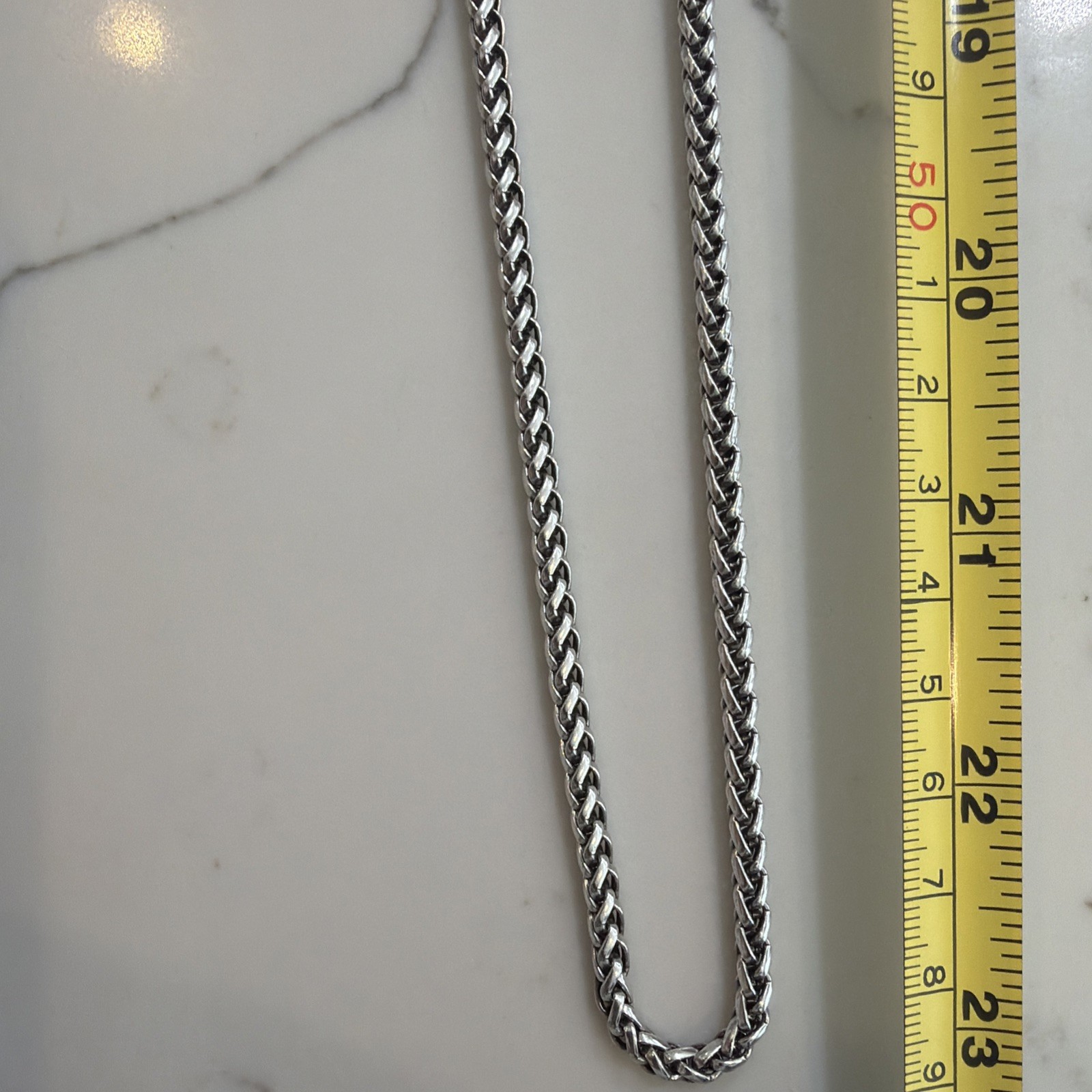 Lengthy Sterling Silver Chain 46” Multi Use Chain Very Strong And Attractive