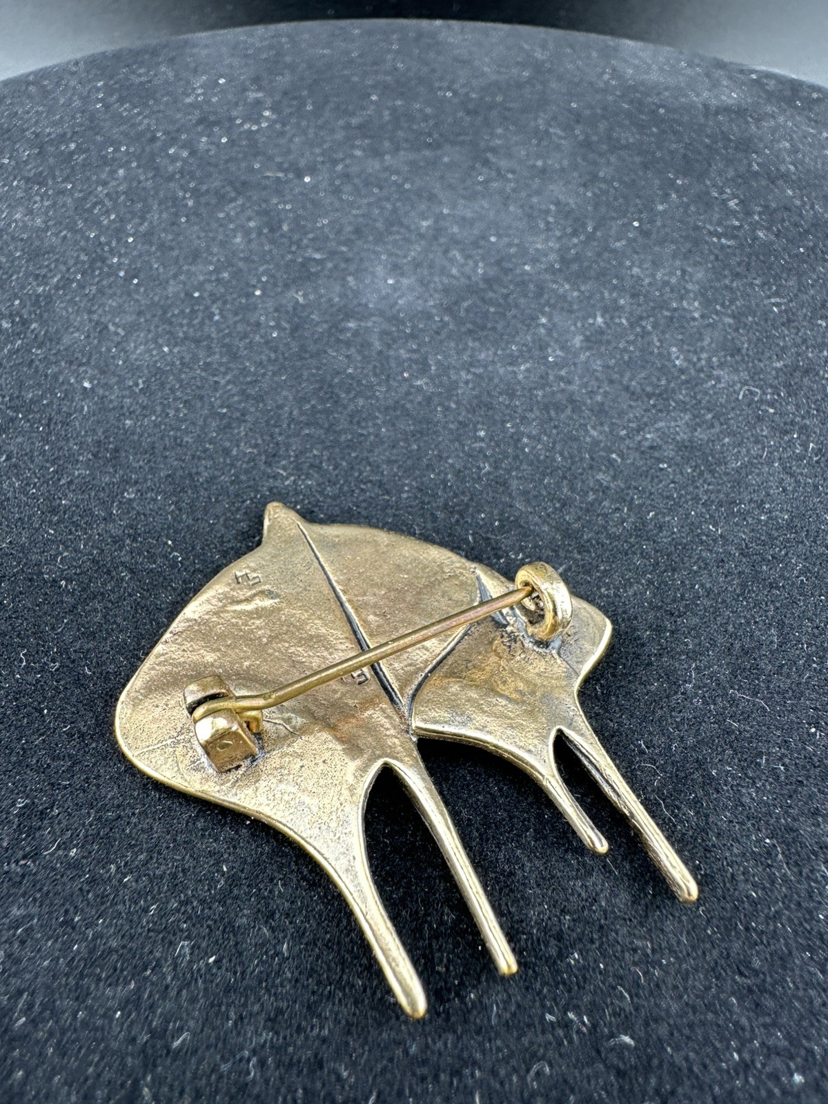 Eivind Hillestad Viking Ships Brooch Signed