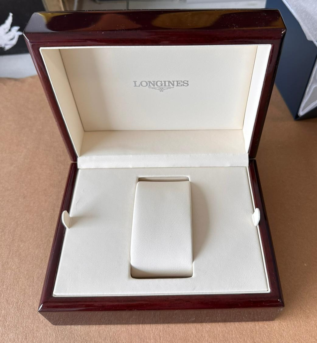 Longines Wooden Watch Presentation Display Box, 6.75x5x3.25 – Brand New