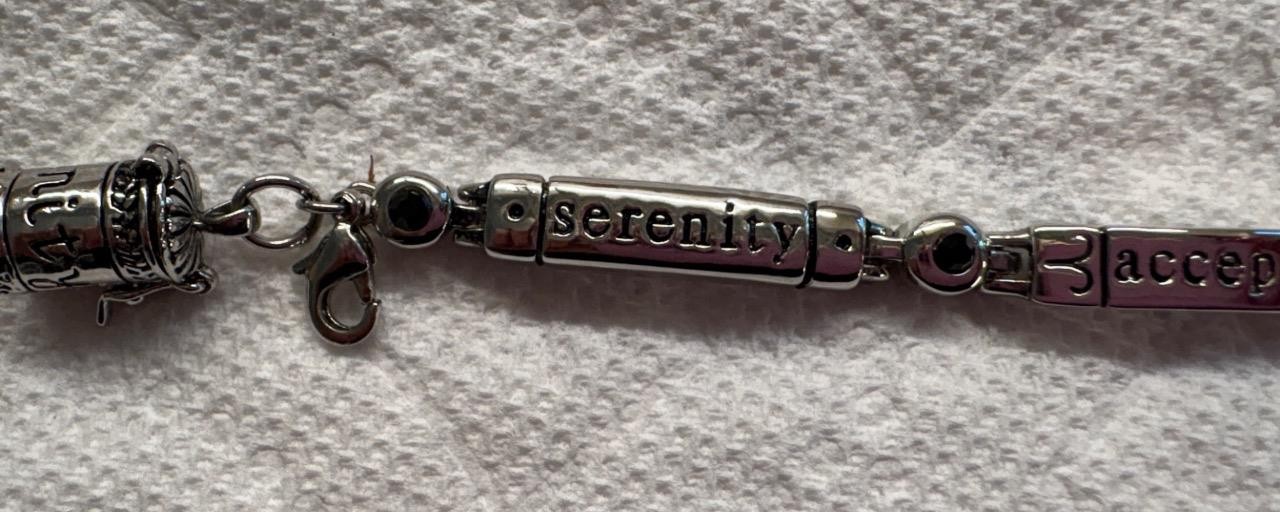 NEW Alexa’s Angels Silvertone Bracelet With Cylinder Hinged Box 8.5 in.