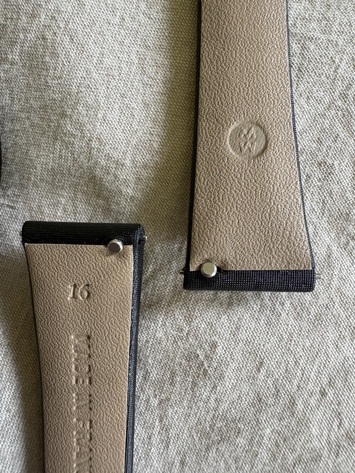 Michele Urban Mini Black Diamond Watch With 2 Spring loaded Straps
