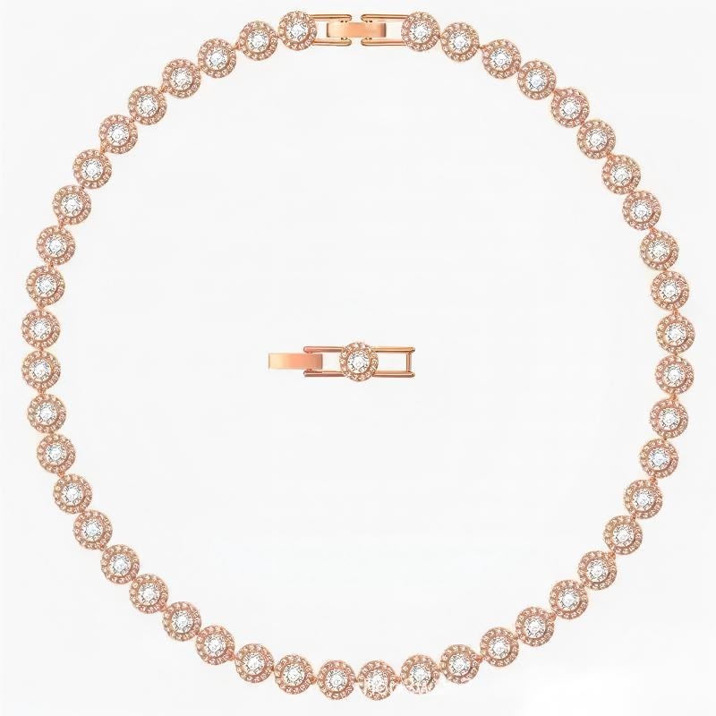 Swarovski Una Angelic Necklace, Bracelet, and Earrings Combined set