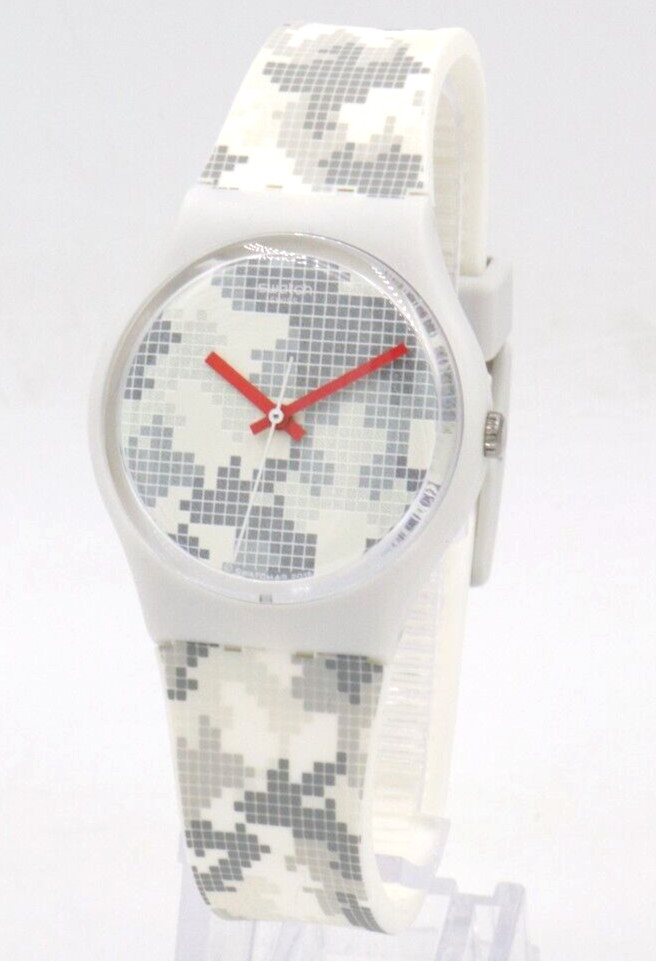 New Swiss Swatch Originals PIXELISE ME Camouflage Silicone Watch 34mm GW180 $75