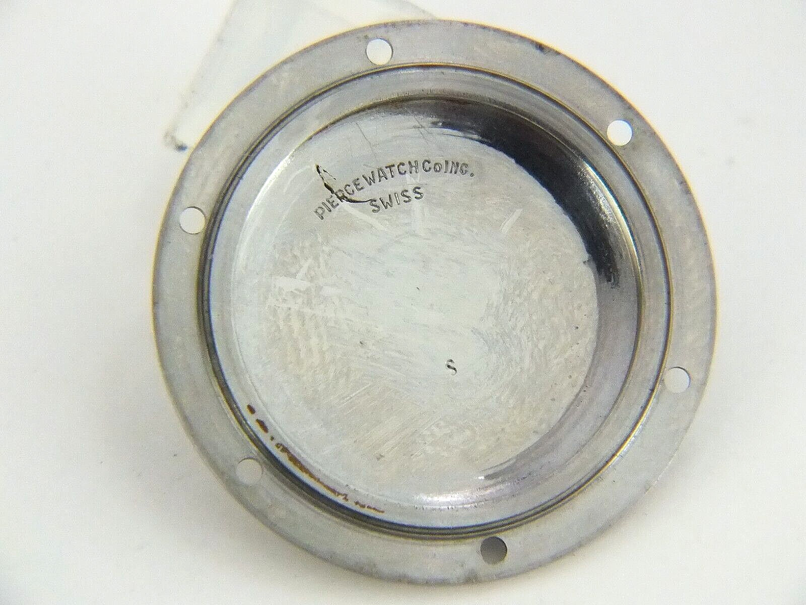 PIERCE Screw Down Stainless Steel Case Back for Chronograph for Spare/Project