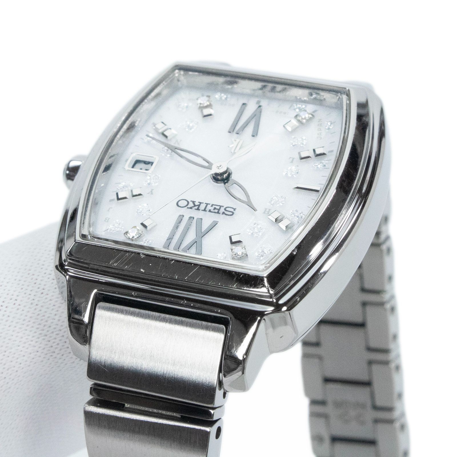 SEIKO LUKIA SSVW063 1B22-0BE0 Kotorippu Limited 2000 Solar Radio Women’s Watch