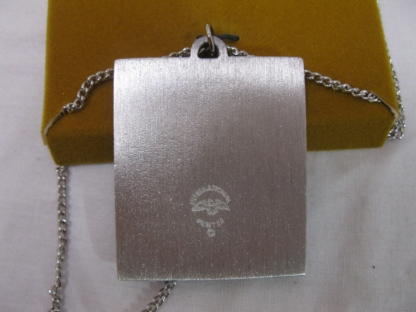 VTG International Silver Co More Difficult Snow Skiing Necklace Pendant w/ Box