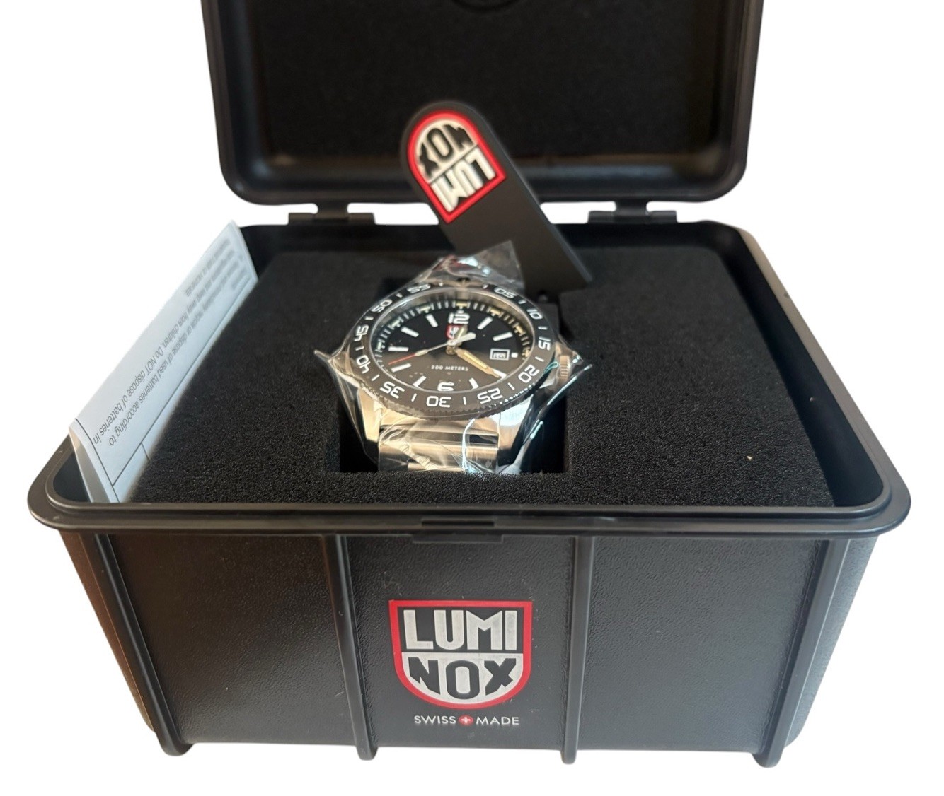 Swiss Luminox Pacific Diver Men’s Stainless Black Dial Tritium Watch XS.3122M.1