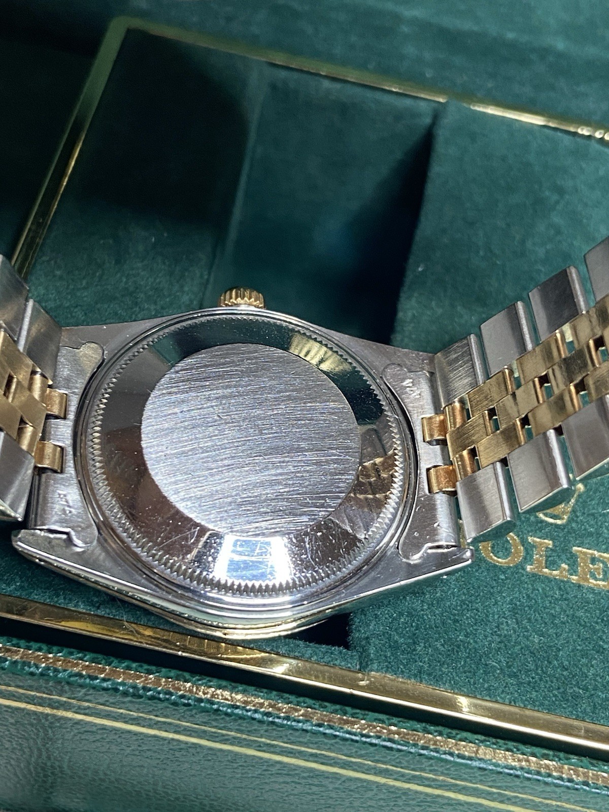 ROLEX ♛ Oyster Perpetual Date 15053* SS & 18K Full Set With Extra Dial ~Preloved
