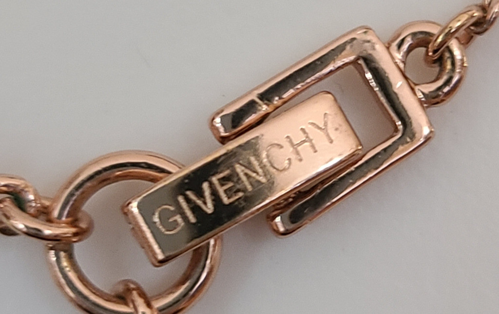 Givenchy Designer Crystal Halo Pendant Necklace – 16 in + 3 in extender