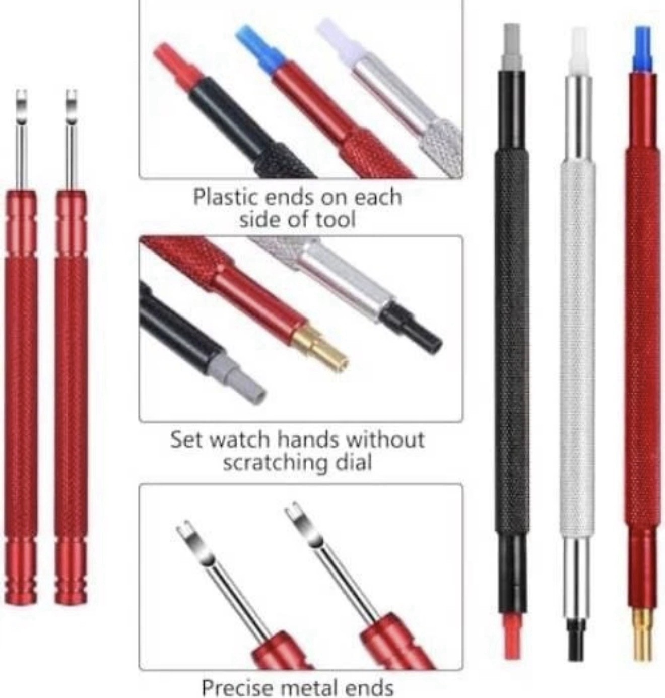 8Pcs Watch Hands Repair Tool Kit Set Watch Hand Removal Tool Dial Protector