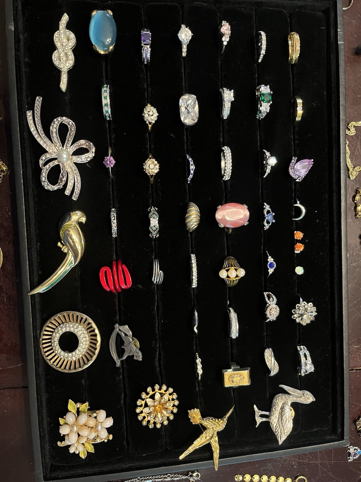 Miscellaneous Jewelry Lot, Rings Pendant Earrings Etc., Signed/stamped, Untested
