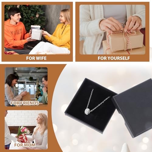 Thinp 2 Pack Foam Fill Cardboard Paper Jewelry Box Small Jewelry Gift Box