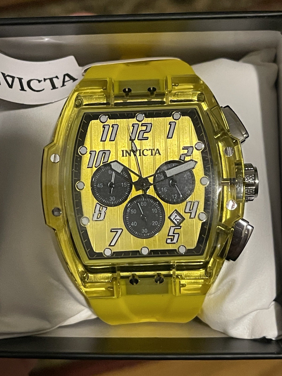 Invicta S1 Rally Kinesia Anatomic Men’s Watch – 47mm, Yellow (45482)