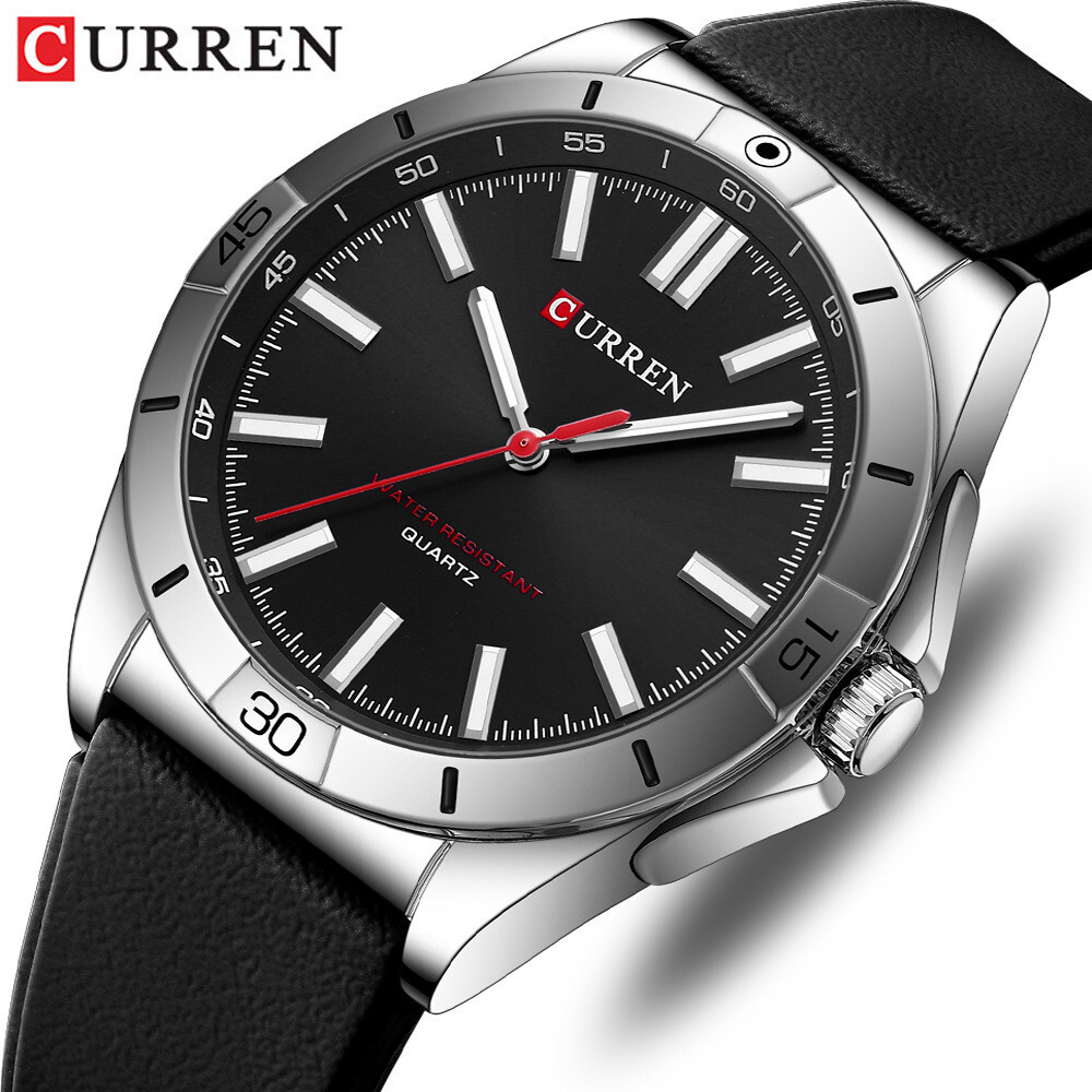CURREN Men Quartz Watch Casual Business Wristwatch Boys Silicone Sport Watches