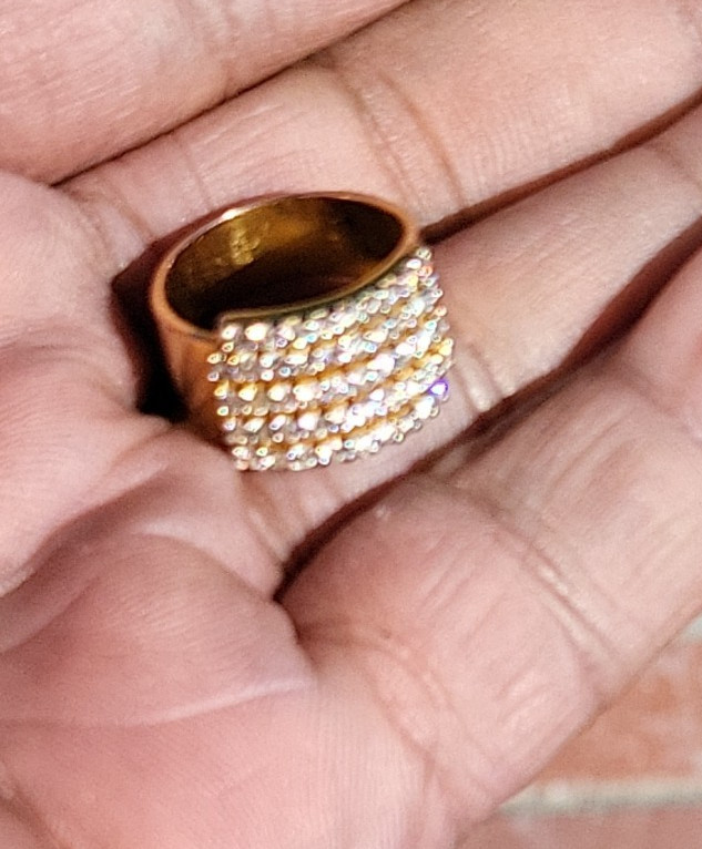 Solid 9K Gold Natural Diamond Ring c. 1960’s ~1.5 Carats, 6.3 Grams~ Size 5 NR