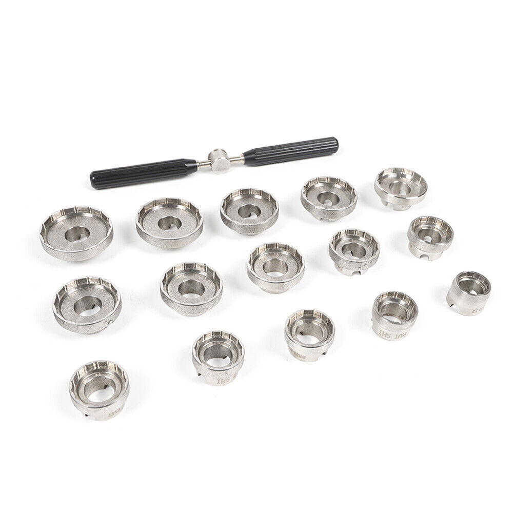 15 Dies Watch Back Case Opener Fit Breitling Removal Tool Opener Kit