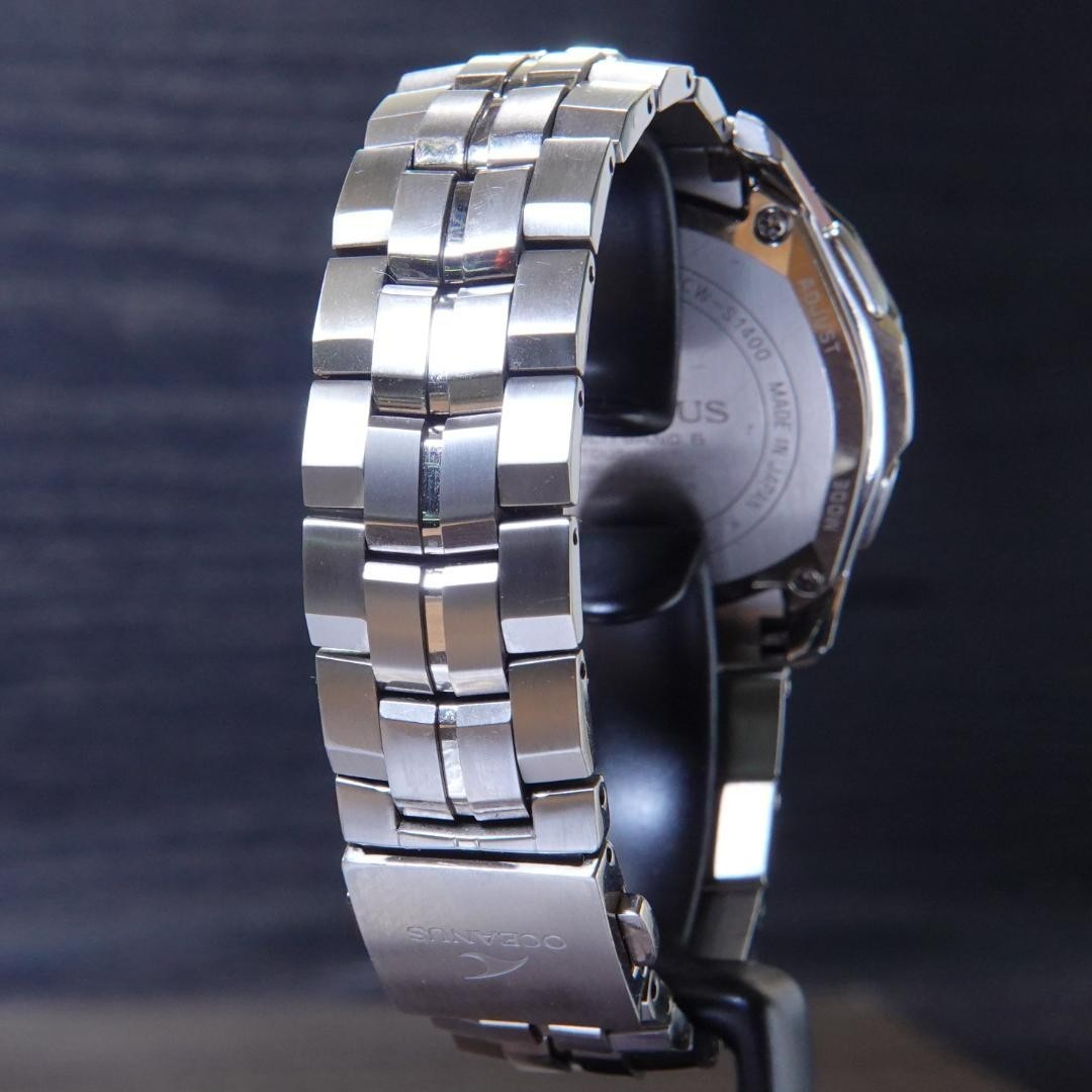 CASIO OCEANUS Manta OCW-S1400-1AJF Titanium Solar Atomic Chronograph Watch Japan