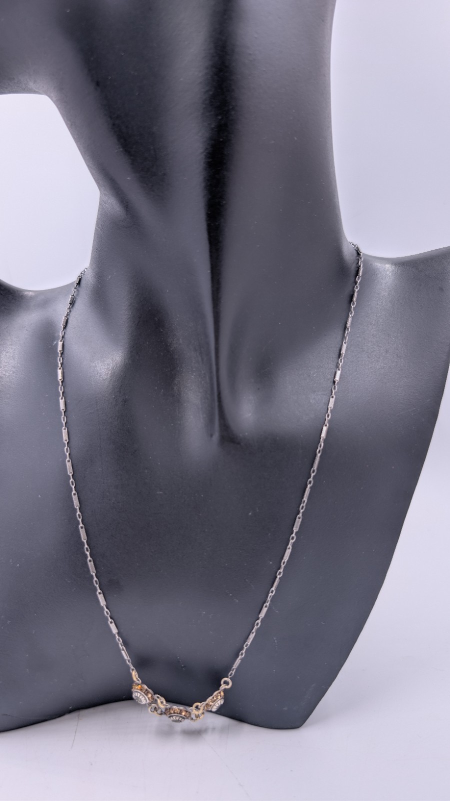 Vintage LIZ PALACIOS S.F Swarovski Crystal Flower Necklace 16”L