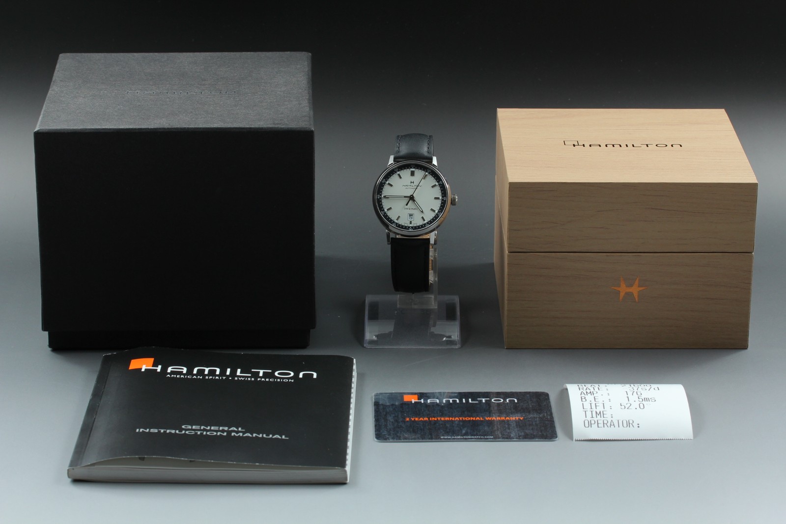 [Box, Paper] HAMILTON American Classic Intra-Matic Auto Date H384250 Men’s Watch