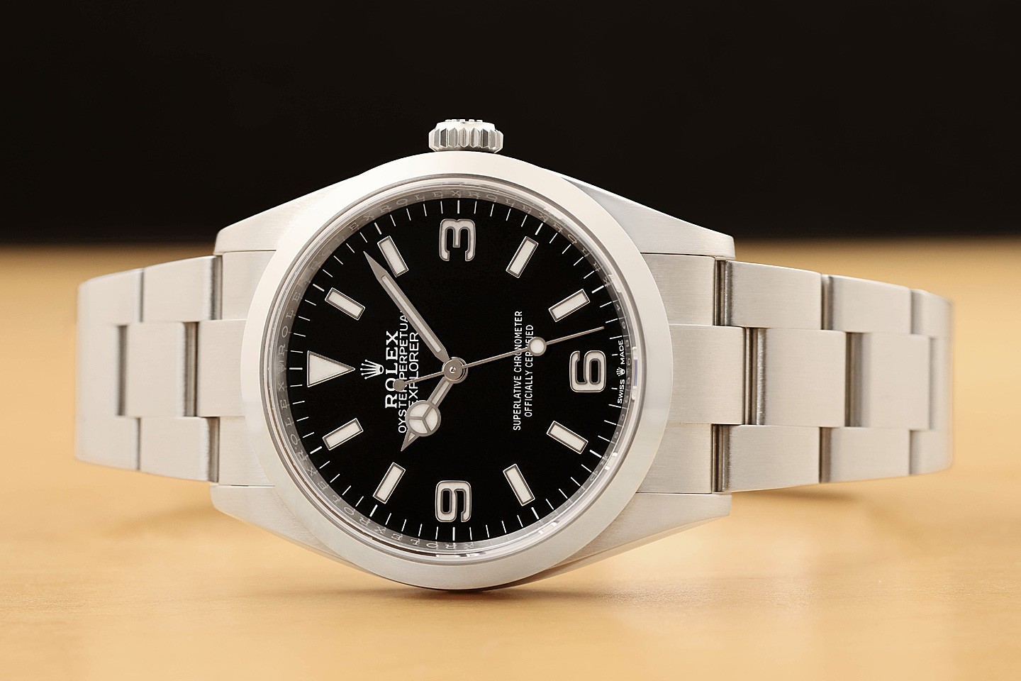 2025 CARD ROLEX EXPLORER I 124270 BLACK ARABIC 36MM STAINLESS STEEL WATCH