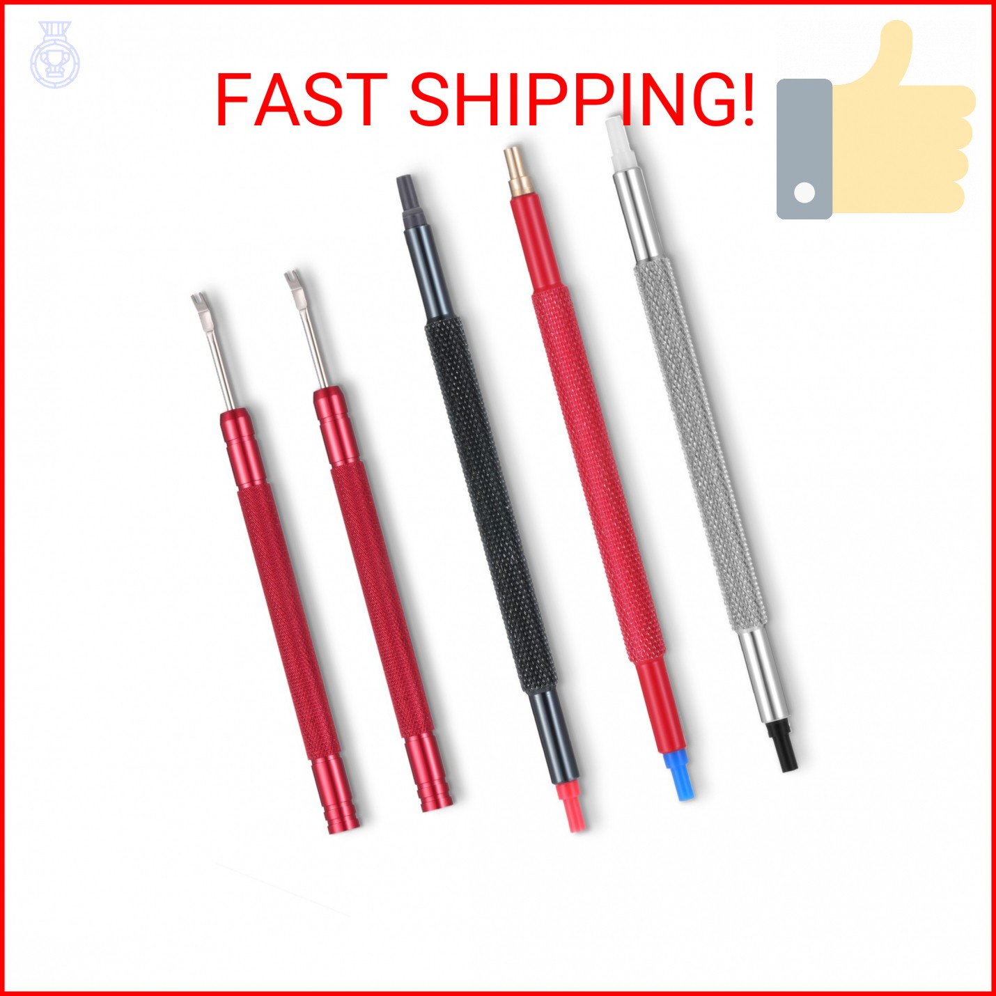 Aeaocvo 5 Pcs Watch Hands Repair Tool Kit, Stainless Steel Watch Hand Setting To