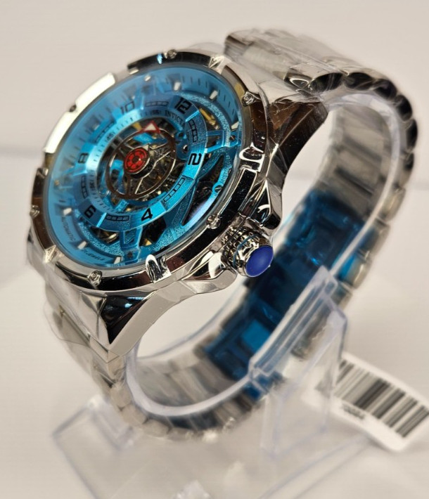 Invicta Racing Interpoint Men’s Automatic Watch 43.5mm, Steel/Blue (70084)