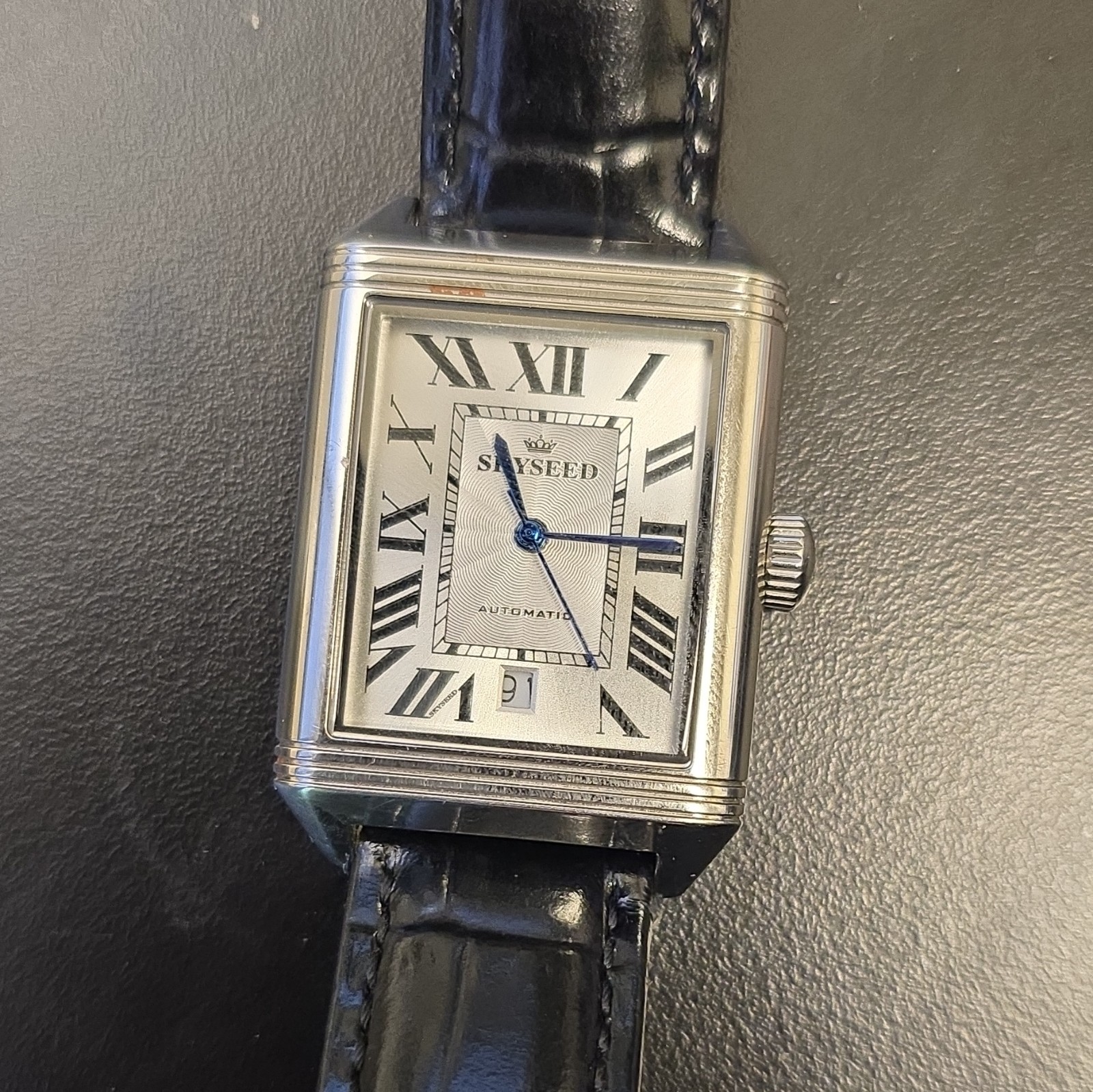Skyseed Automatic Rectangular Men’s Watch 21 Jewels (Gulf War Veteran History)