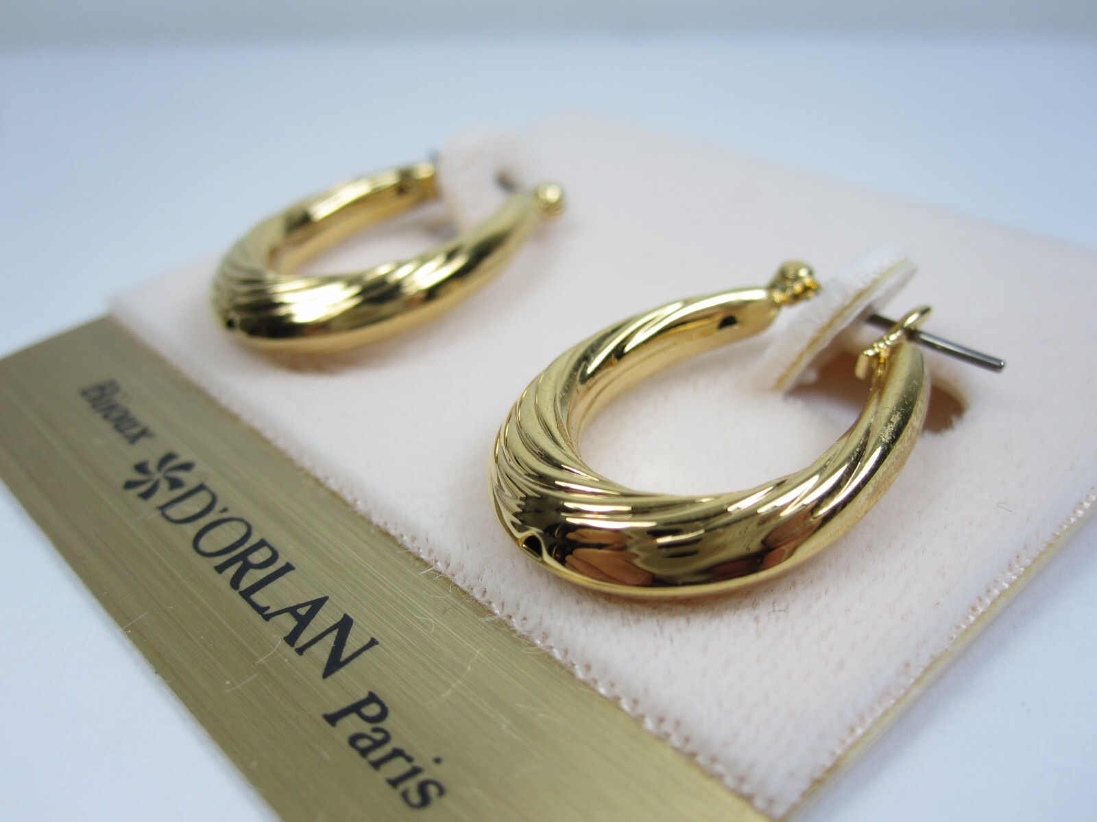 D’Orlan Gold Plated Pierced Earrings – Lead and Nickel Free – 5167