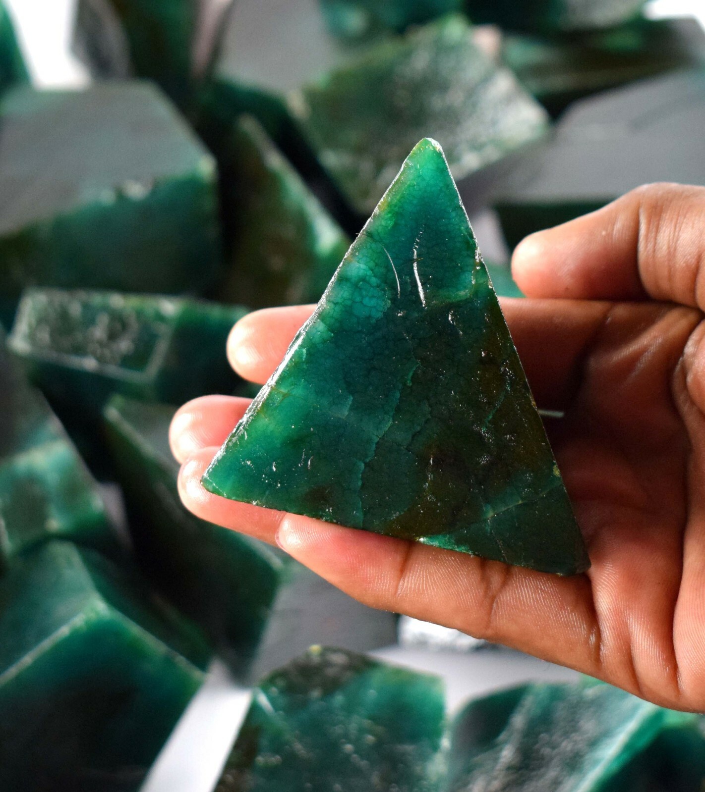 Colombian Green Emerald Polished Gemstone Rough Specimen Lot 1000 Ct Natural