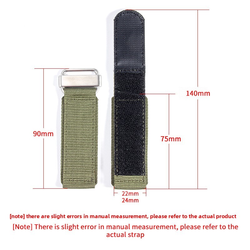 For Bell Ross Quality Nylon Canvas Sports Watch Straps Mens Rugged Band 22 24mm