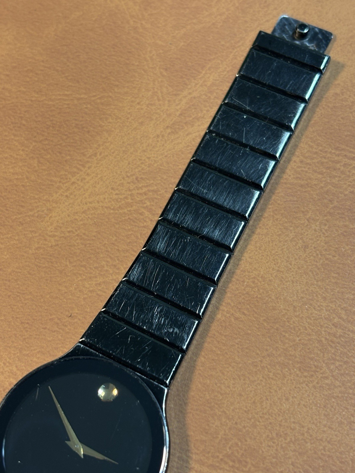 Movado Swiss Museum Women Ultra Thin 84-40-880-AP 32mm Black Watch,Runs