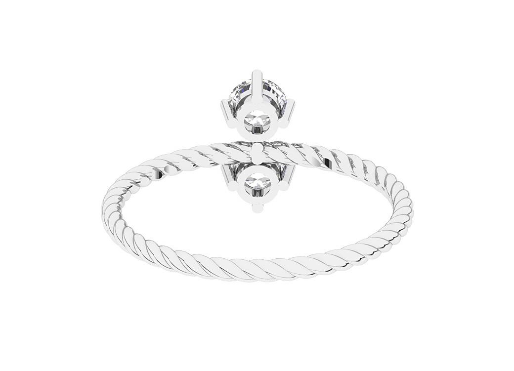 Forever Us Two Stone Engagement Ring 14K Gold VS F 0.50 Carat Lab Grown Diamond