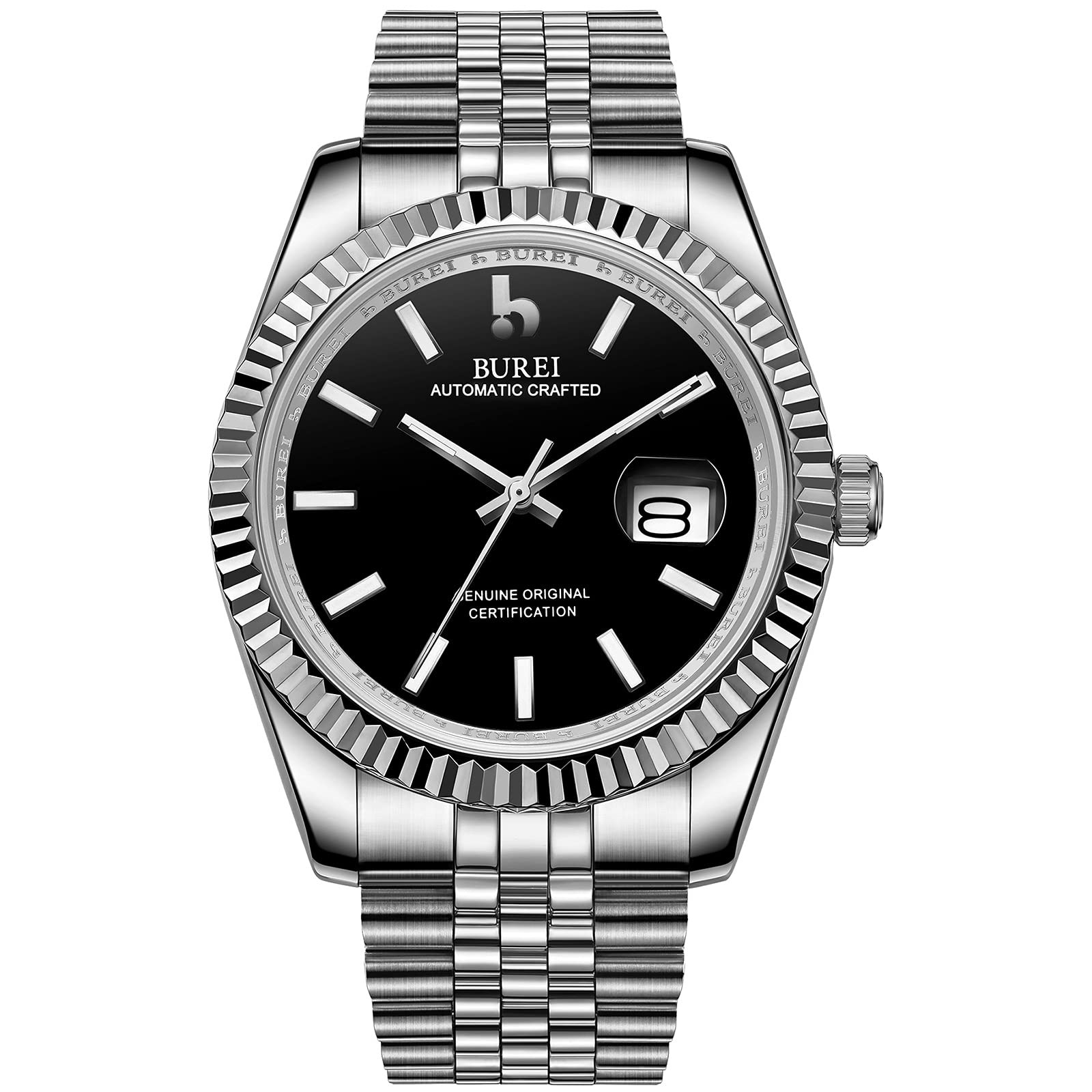 Men’s Classic Luxury Watch Stainless Steel Waterproof Machine Watch Fashion D…