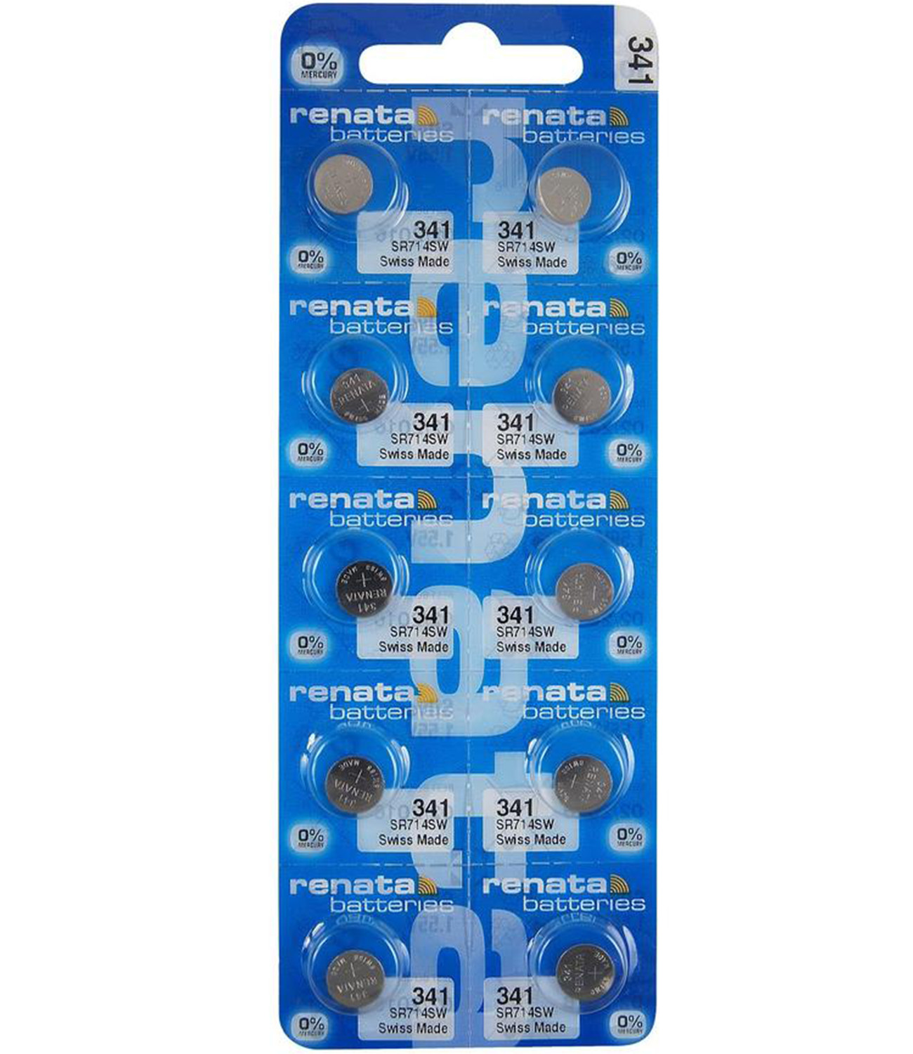 Renata 341 SR714SW 1.55V Silver Oxide Watch (10 Batteries) – Made in Switzerland