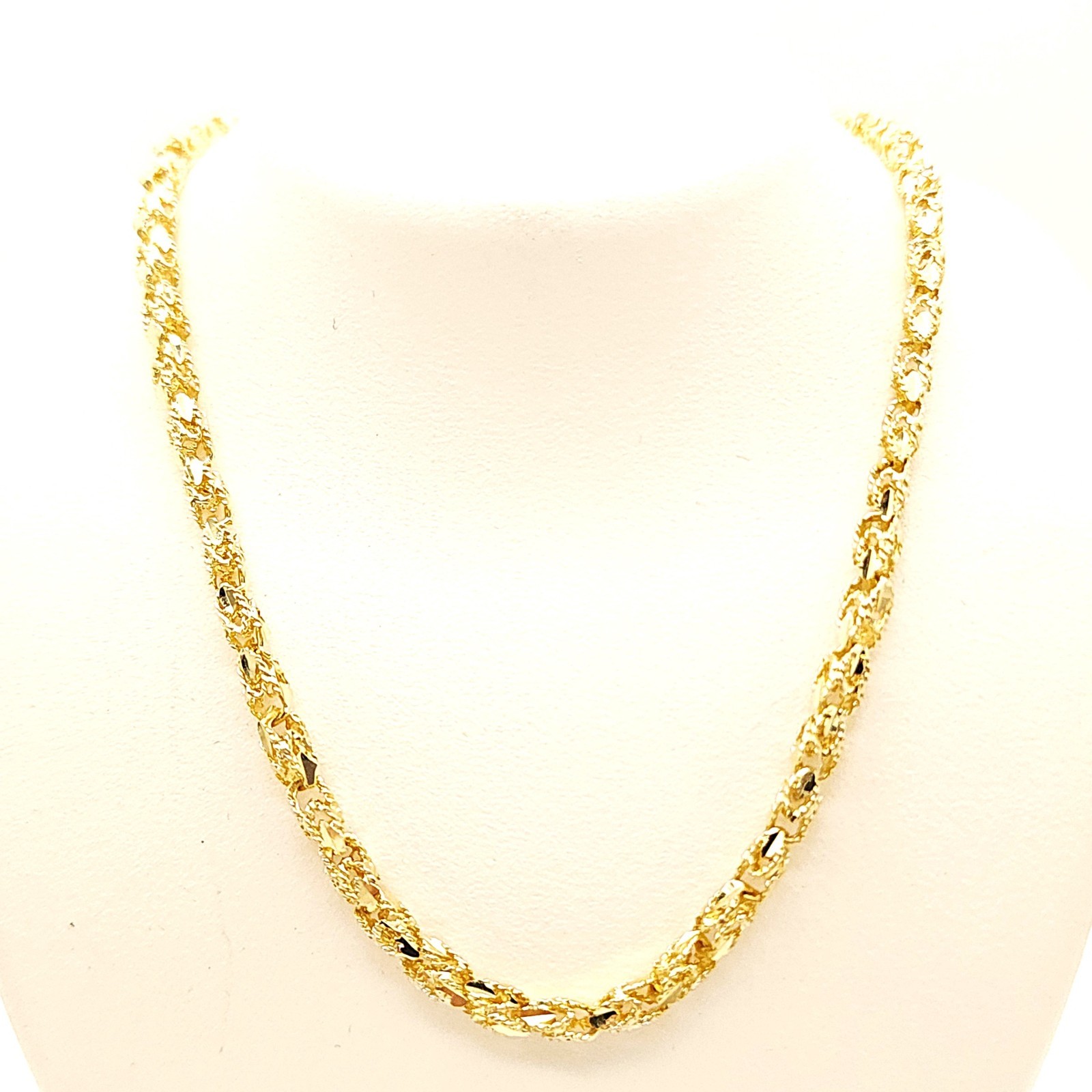 14k Gold Turkish Link Chain Size: 20″