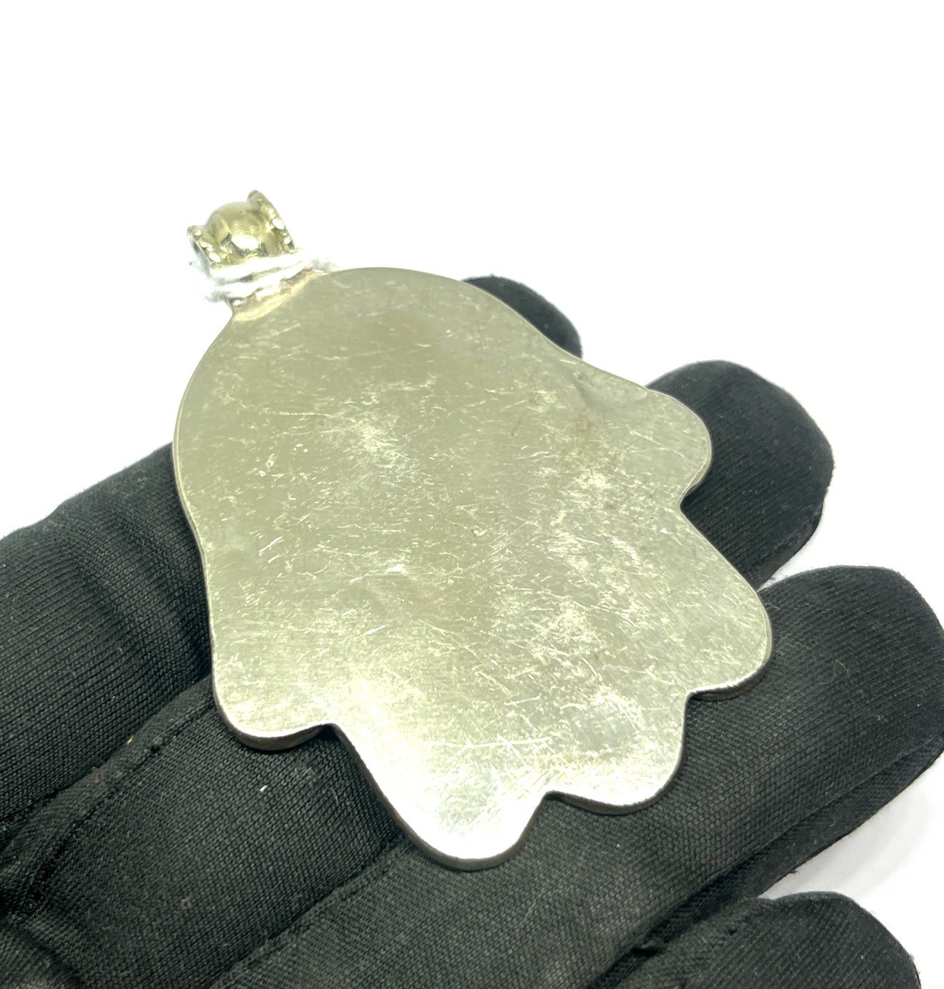 Vintage Turquoise Coral Gemstone Tibetan Buddhist Pendant Jewelry, 2.5 inch