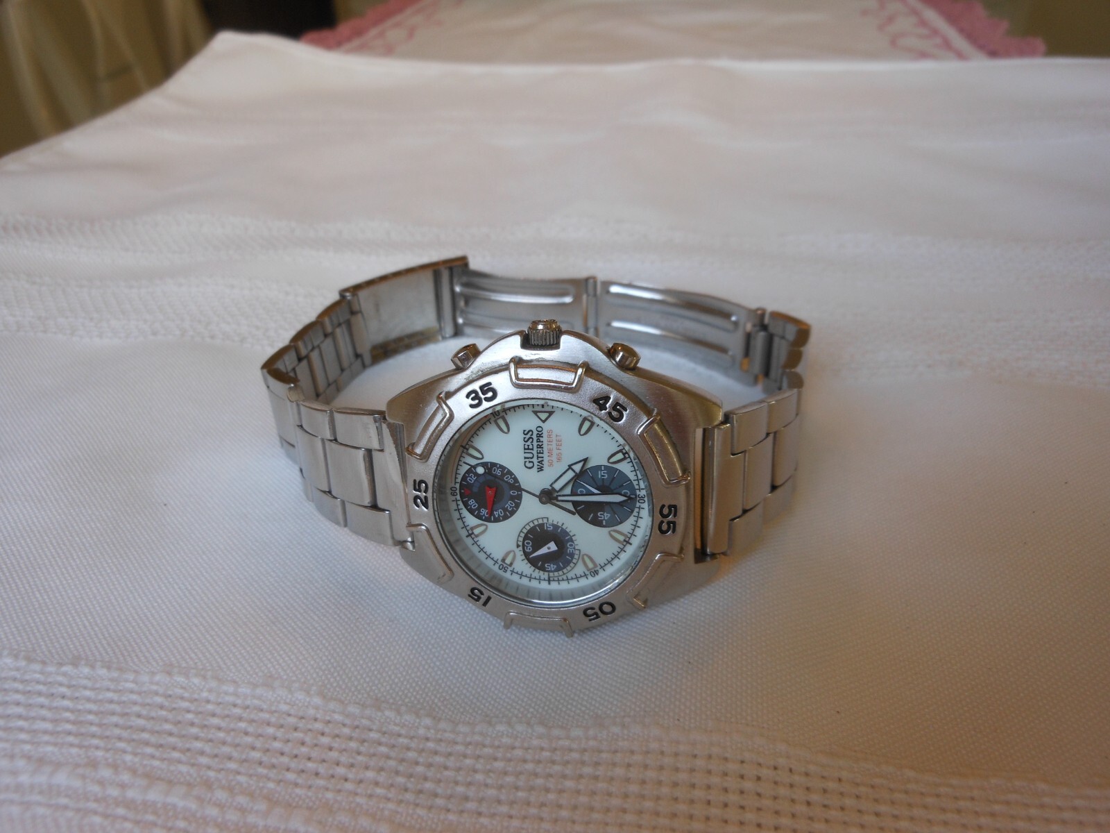 GUESS Vintage Waterpro Chronograph 50 Meters / 165 Feet Watch