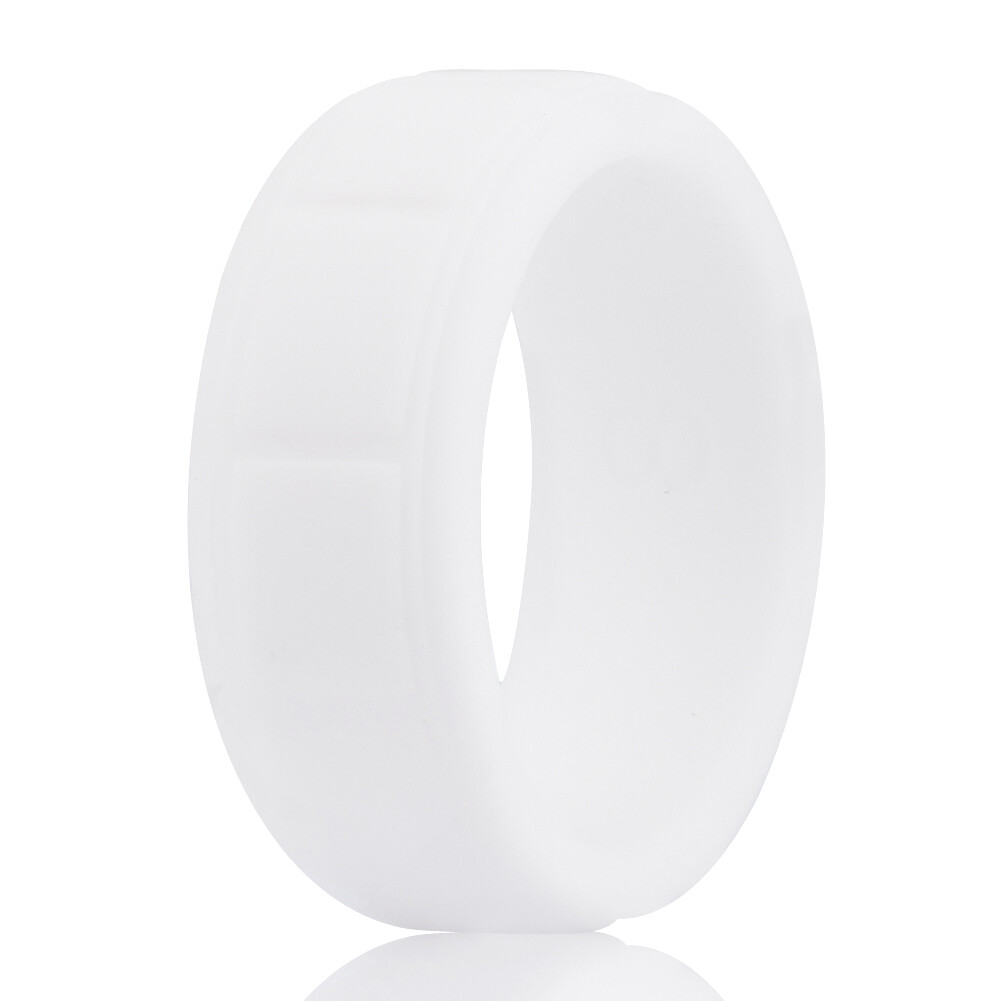 Medical Grade Silicone Wedding Ring Men’s Flex Fit Sport Rubber Band 8-13# Size