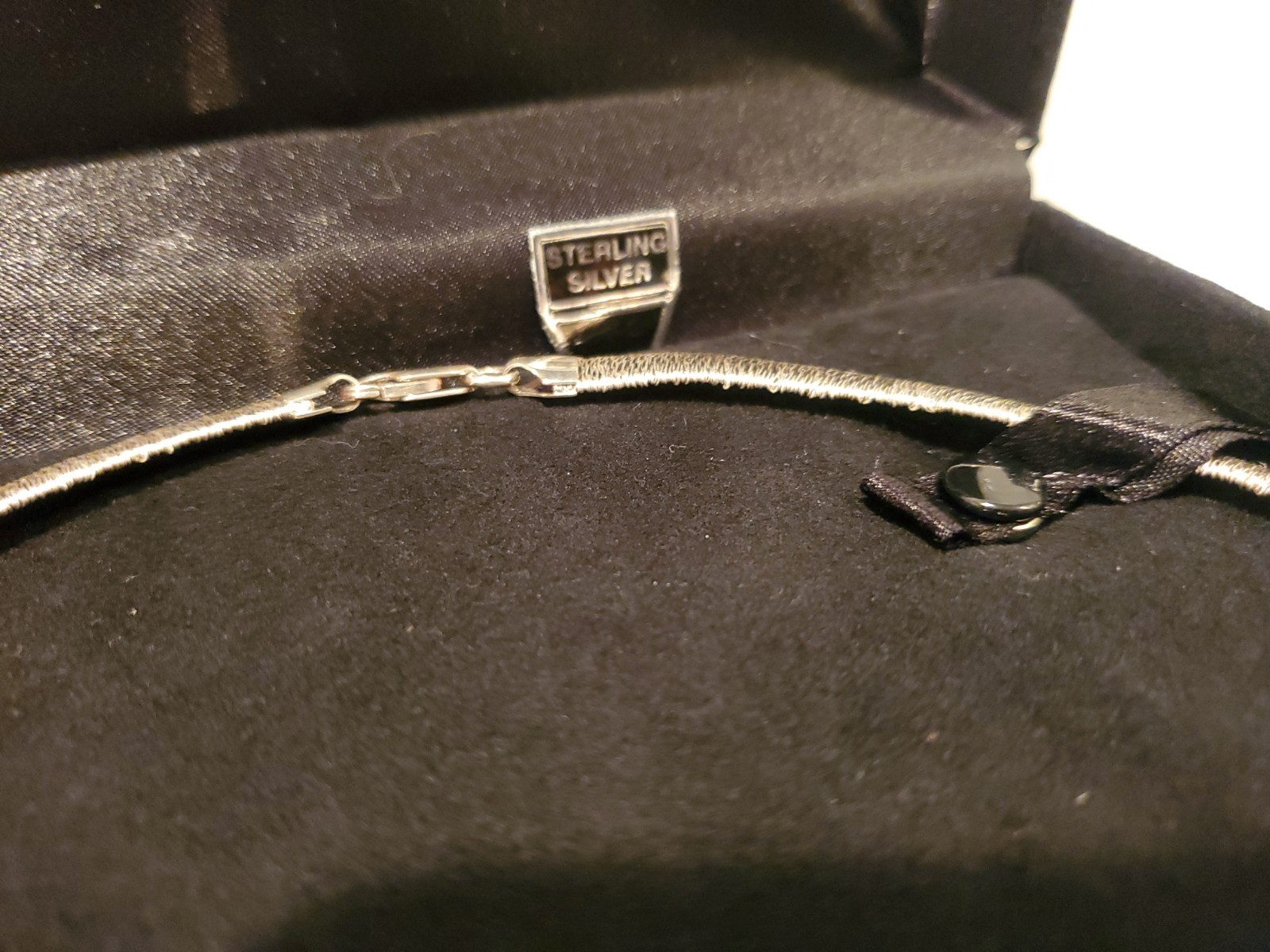 Vintage Milor Sterling Silver 925 Italy Necklace Choker with Box 24 grams