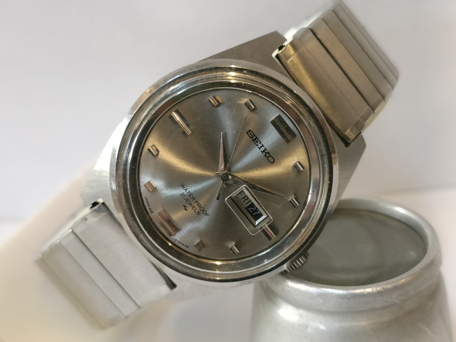 SEIKO 21J WINDING GRAY DIAL 2119-0090 JAPAN WOMEN’S WORKING CONDITION