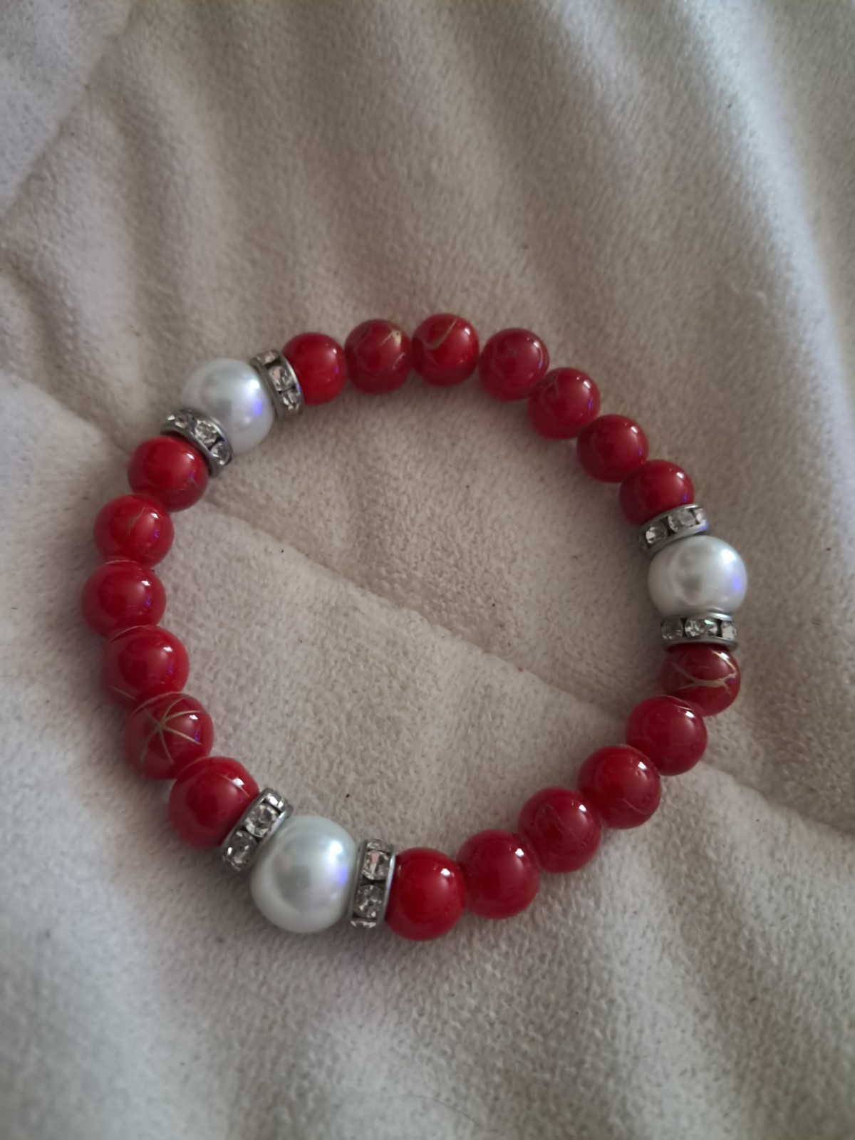 15 Pcs Stone & Glass Bead Bracelet Bulk Elastic Set for Women Daily Wear Gift
