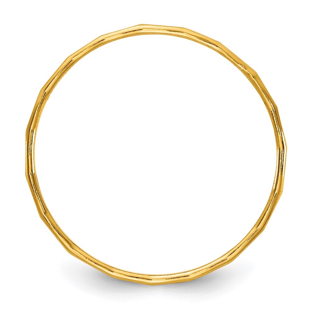 1/20 14K Gold Filled 1.25mm Hammered Stack Band