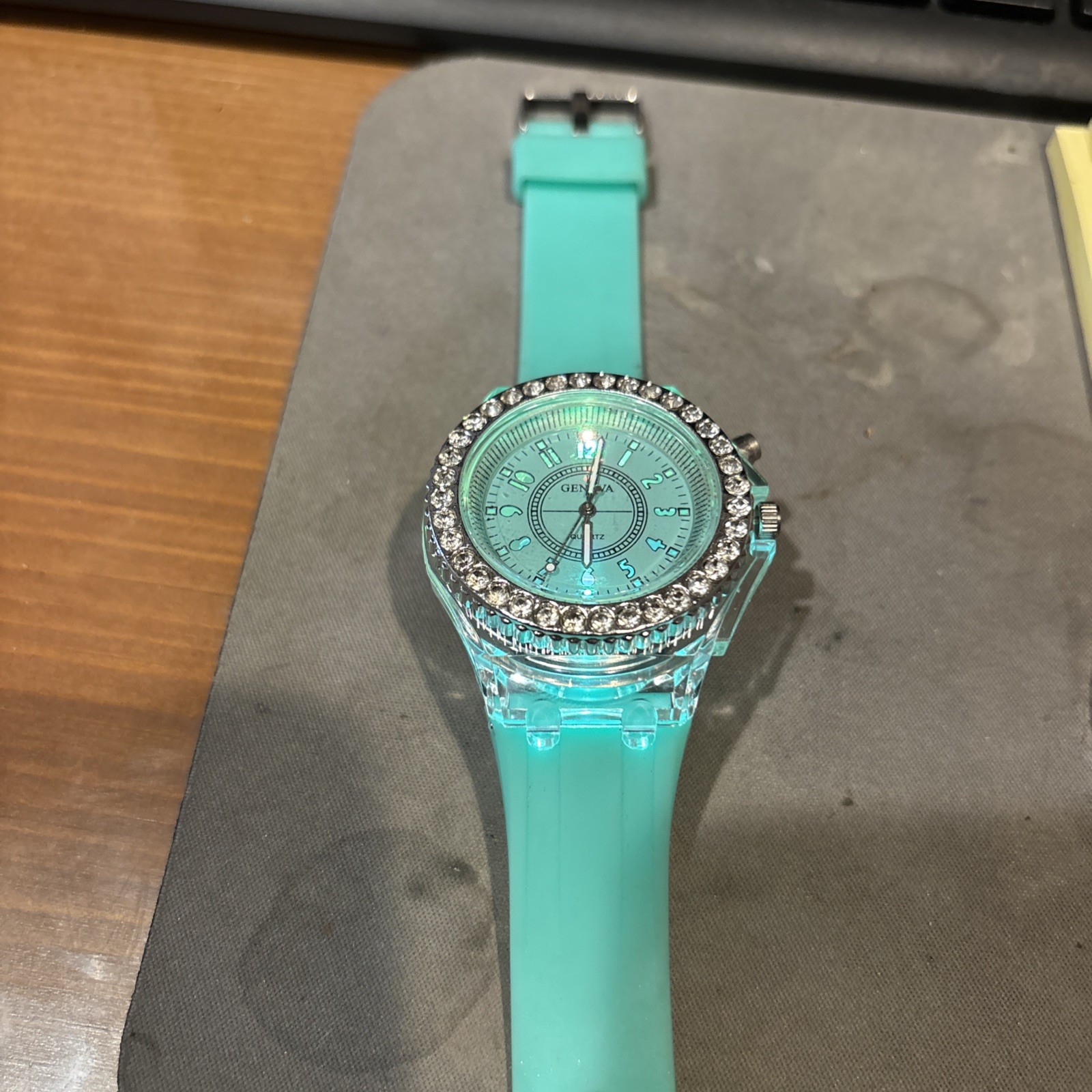 Geneva flashing light Jelly watch unisex adult or kids working watch