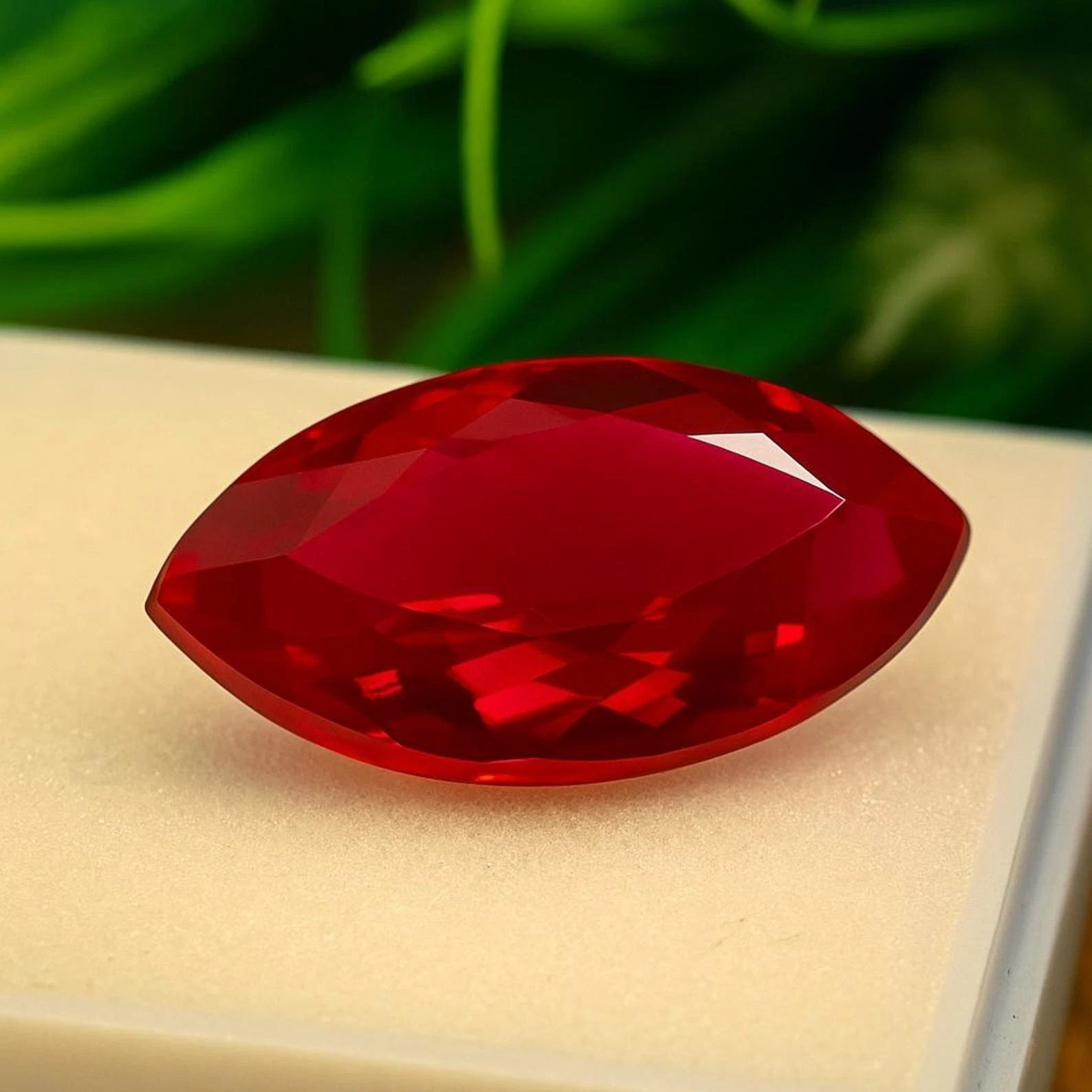 Natural Ruby 22 Ct Marquise Cut Red Certified Loose Gemstone
