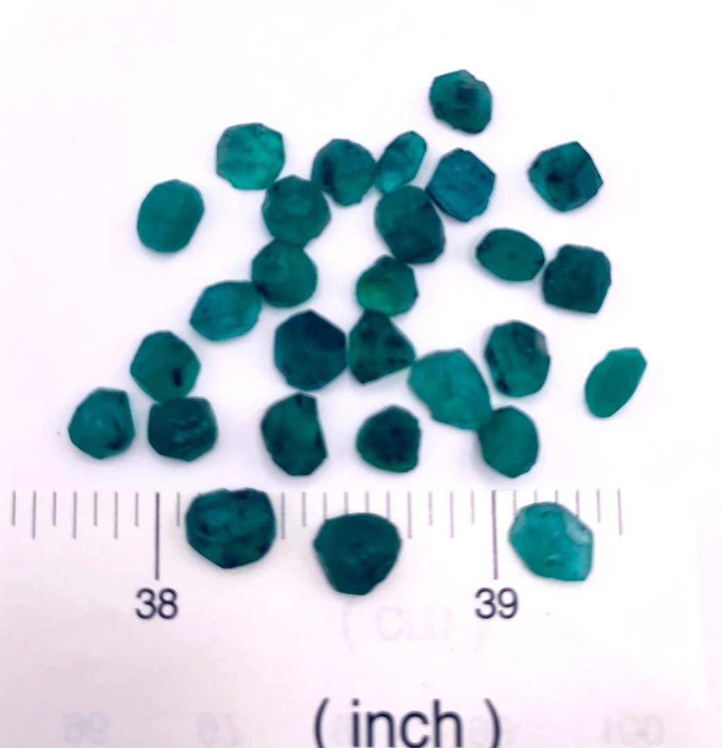 Emerald Preform Rough Lot 28 Pcs 17.15 Tcw Clarity I1 Natural Green Brazil N019
